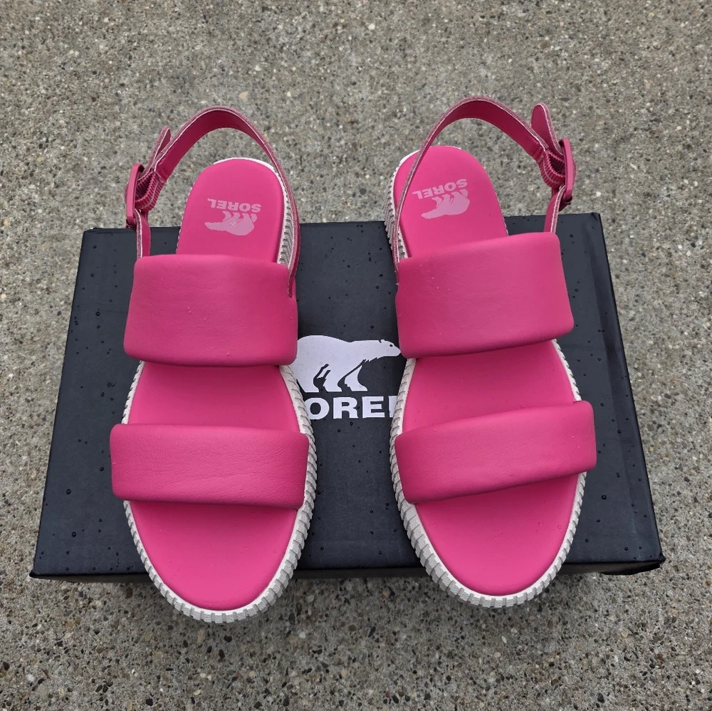 Sorel Women's Pink Sandals Women 7.5 - Picture 3 of 11